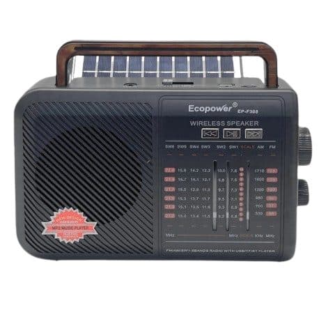 Radio Portatil Ecopower BT Fm Solar