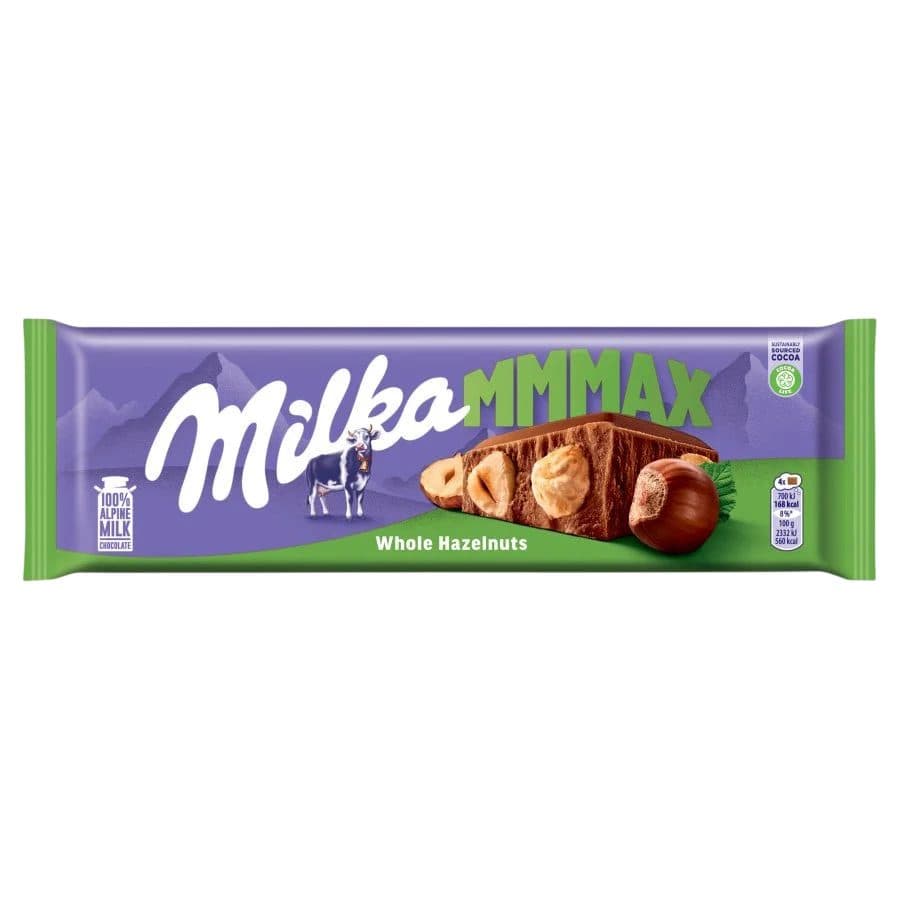 Chocolate Milka Mmmax Ganze Haselnusse Barra 250G