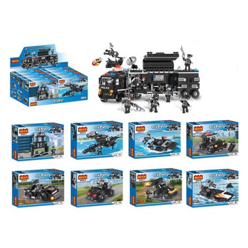 Bloques De Construccion Cogo Educativos Ensamblar Police Series 8 Modelos