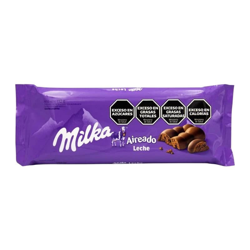 Chocolate Milka Leite Barra Aireado Leite 110G