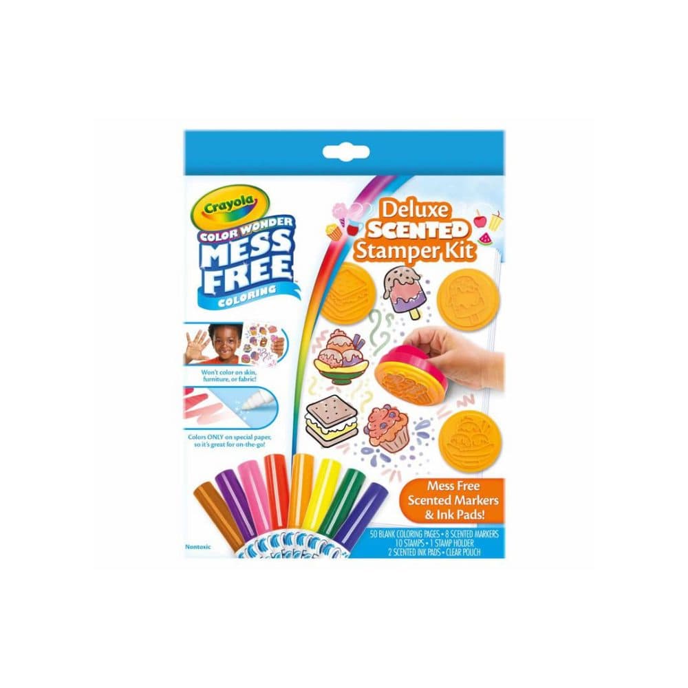 Kit Crayola Cor Wonder Delux Sellos Aromatizados
