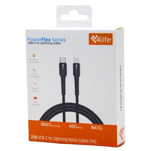 Cabo USB 1M Usbc Lightning Nylon