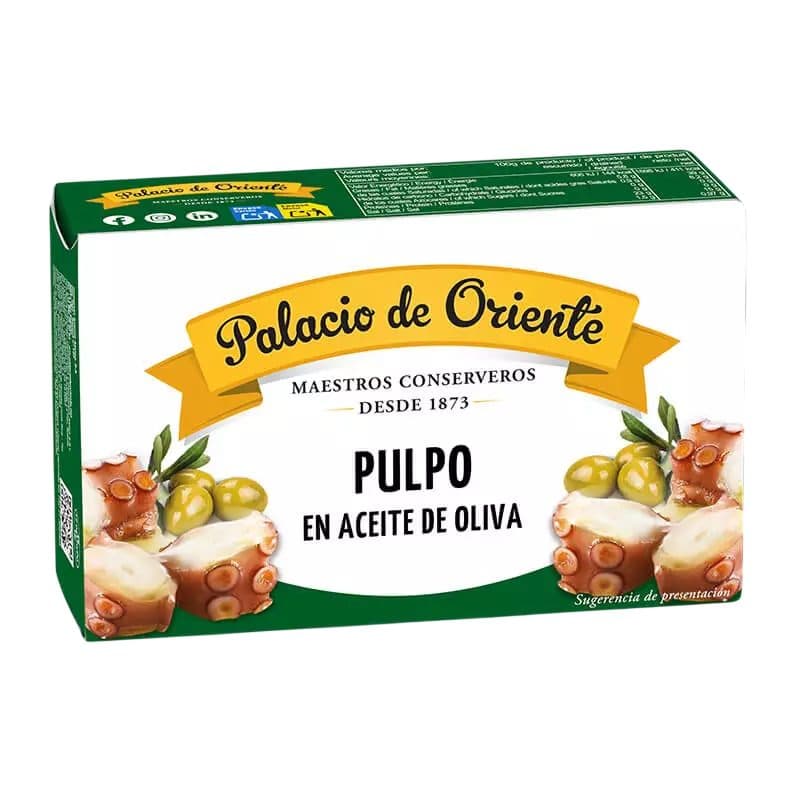 Conserva Palacio De Oriente Pulpo Em Oleo De Oliva 111G