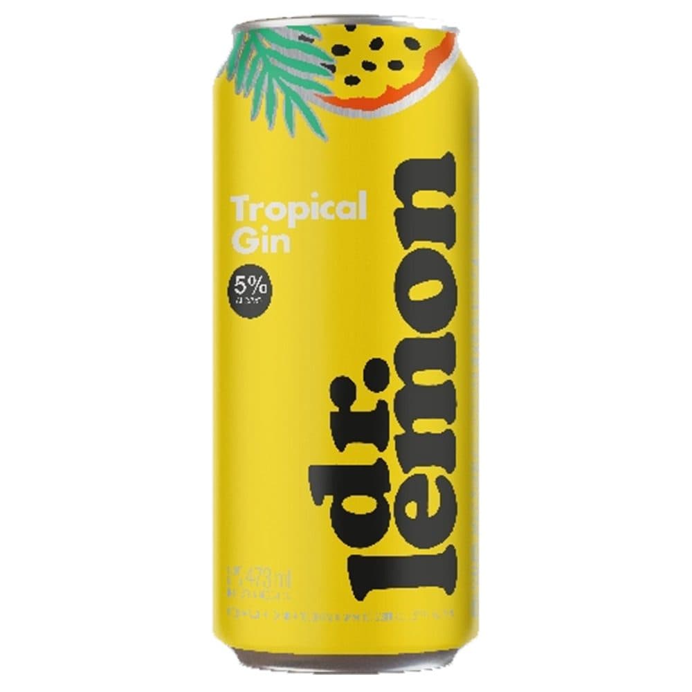 Beb Gin Arg Dr Lemon Tropical 5 Lata 473ML
