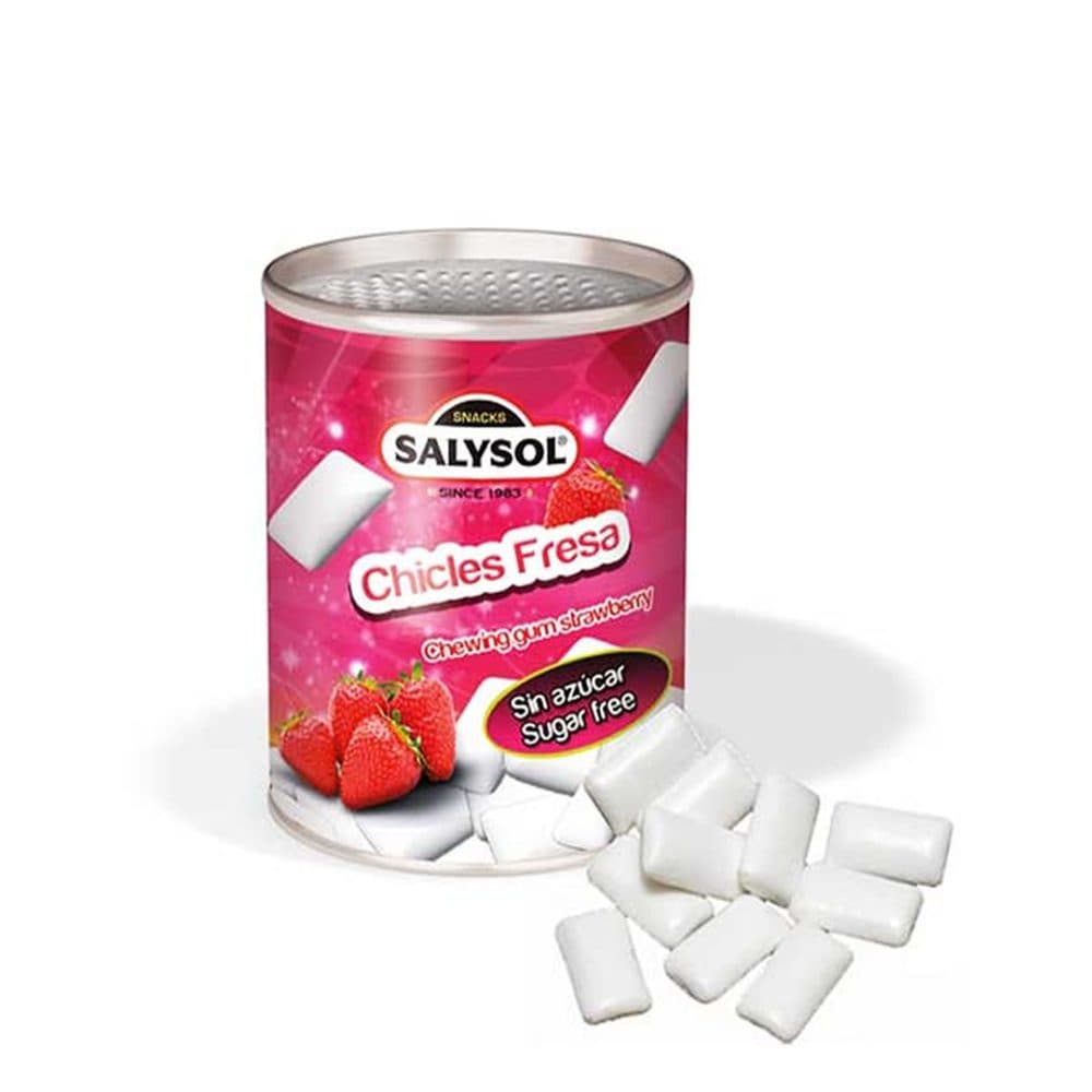 Sal Sol Chewing Gum Chicles Sabor Fresa