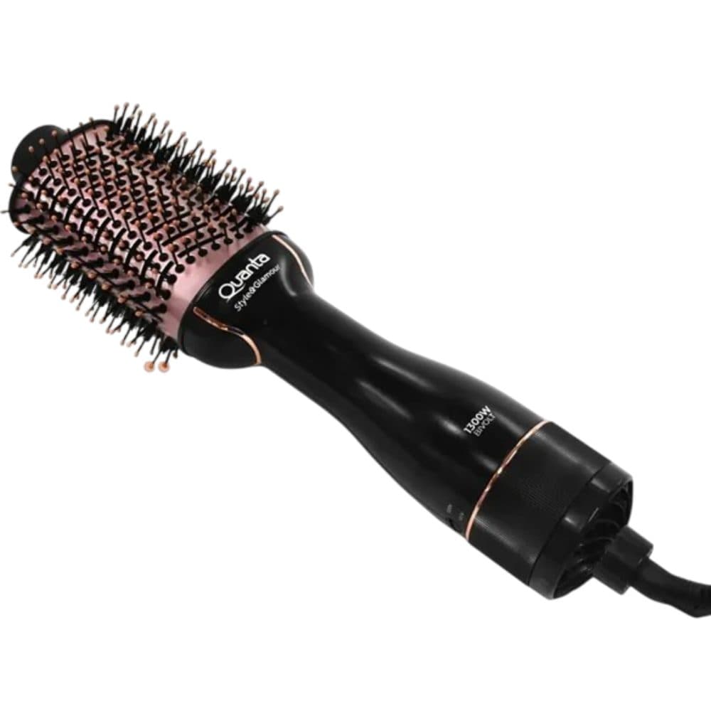 Quanta Escova Secadora 2X1 Preto Rose Bivolt 3 Vel