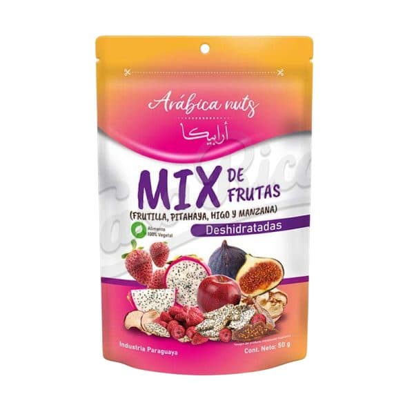 Mix Arabica Nuts Frutas Dragao Pitaya Deshidrada 50G
