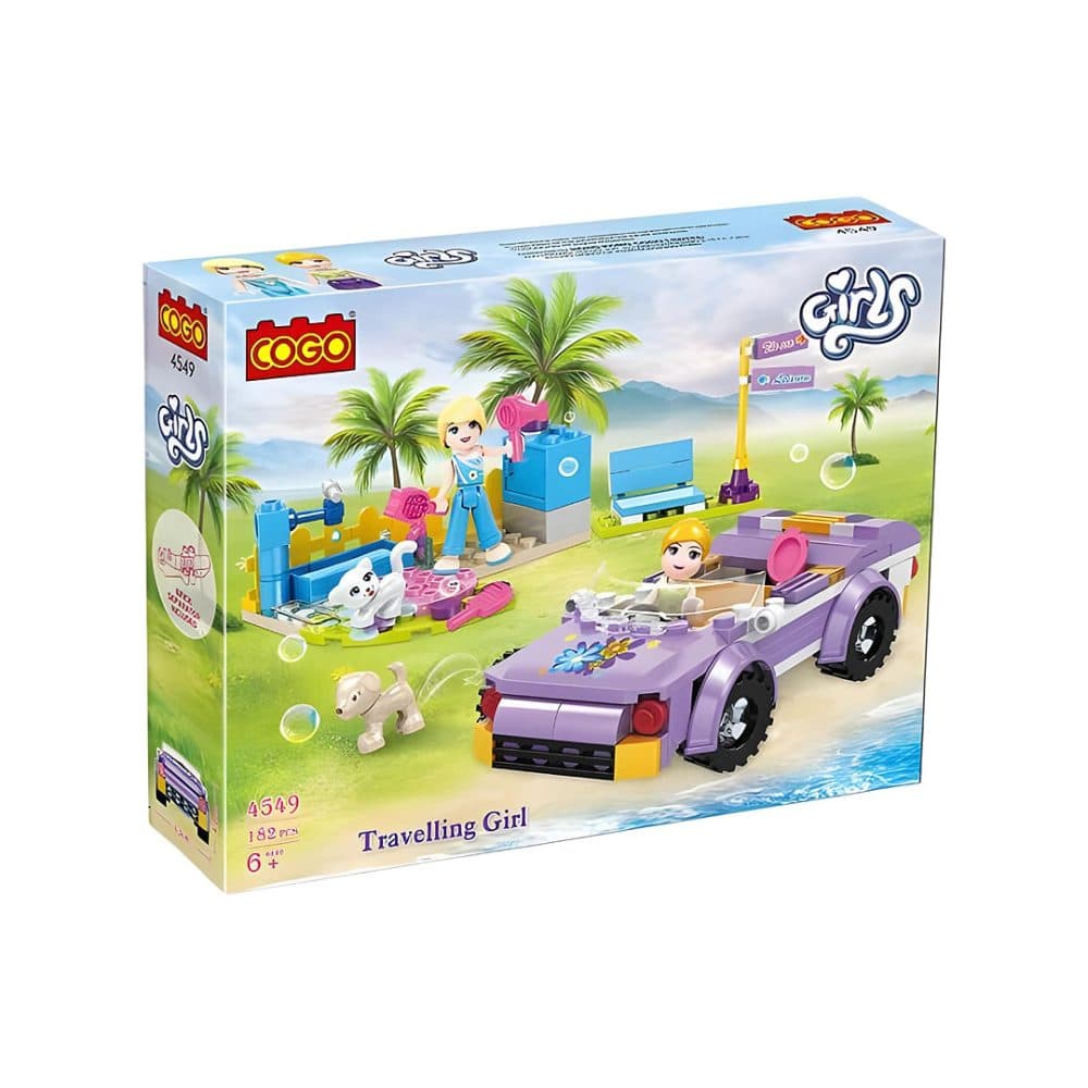 Bloques De Construccion Cogo Educativos Ensamblar Girls Auto 182 Piezas