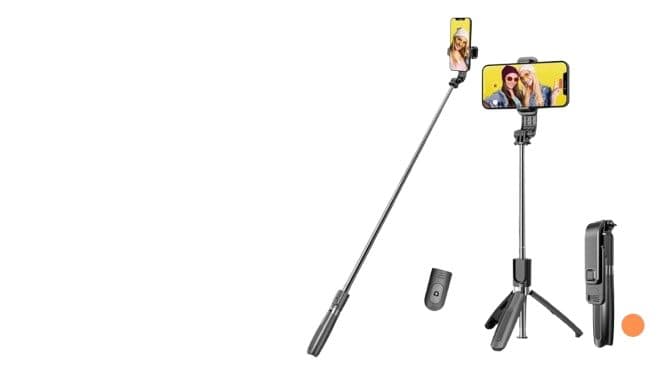 Bastao Selfie Ecopower Contorle Tripo Fill Light