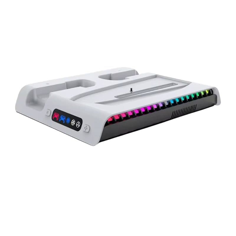 Sony PS5 Carregador Ipega Cooler RGB