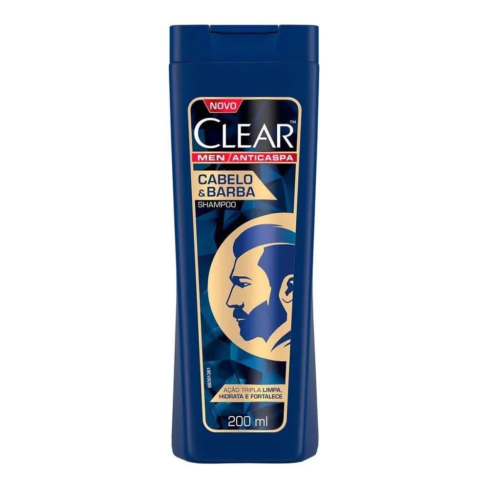 Clear Shampoo Cabello Barba 200ML