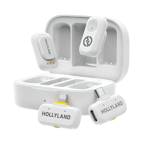 Microfone Lapela Wir Hollyland Lark A1 2TX 1RX USB Lightning