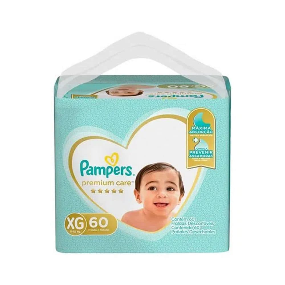 Panales Pampers Premium Care Xg 60 Unidades