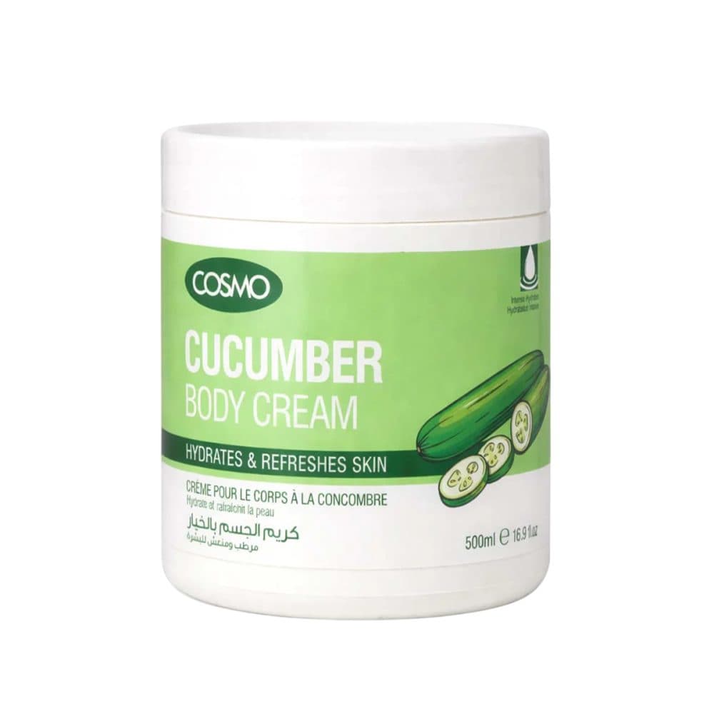 Creme Cosmo Cucumber Hydrates Refreshes Skin 500ML