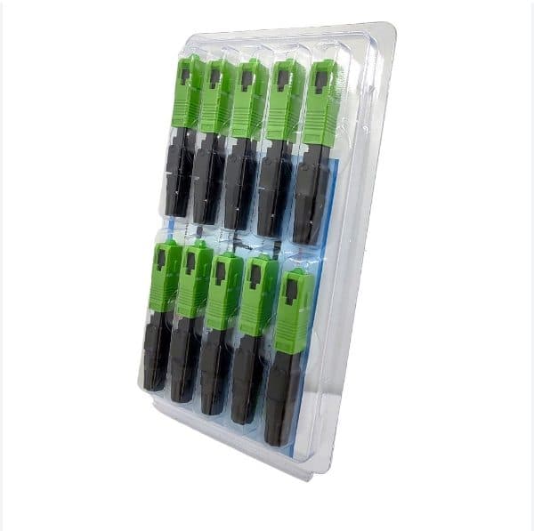 Conector Rapido Novedad Sc Apc Click Reutilizable Iuron
