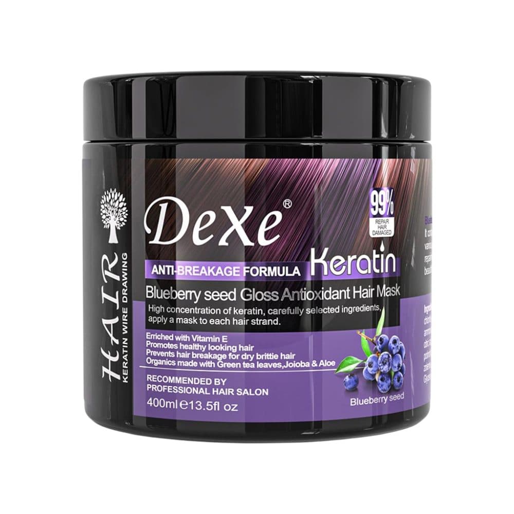 Mascara Dexe Keratin Blueberry Seed 450ML