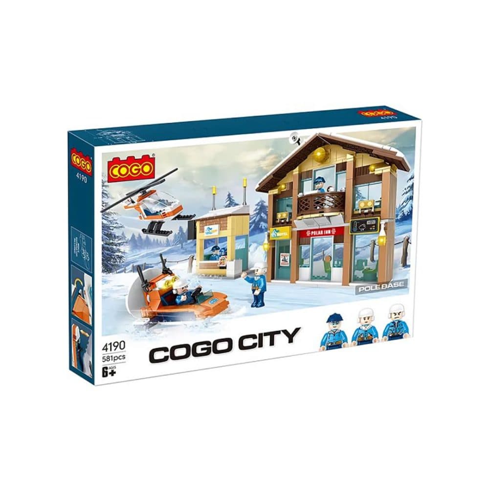 Bloques De Construccion Cogo Educativos Ensamblar Police Base 581 Piezas