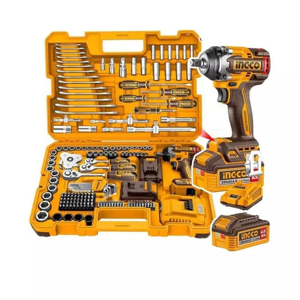 Kit Chave De Impact 1 2 Ingco 172PCS 4AH
