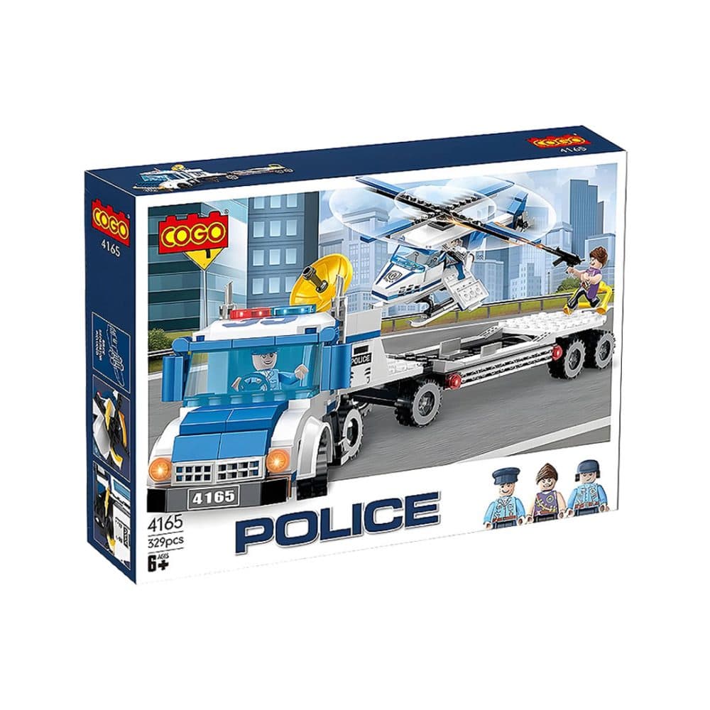 Bloques De Construccion Cogo Educativos Ensamblar Police 329 Piezas