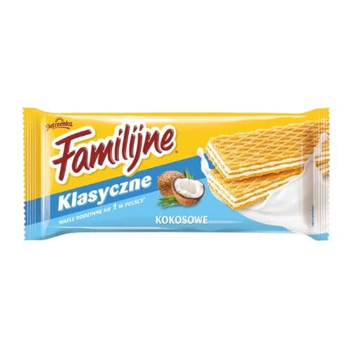 Biscoito Wafer Jutrzenka Familijne Kokosowe