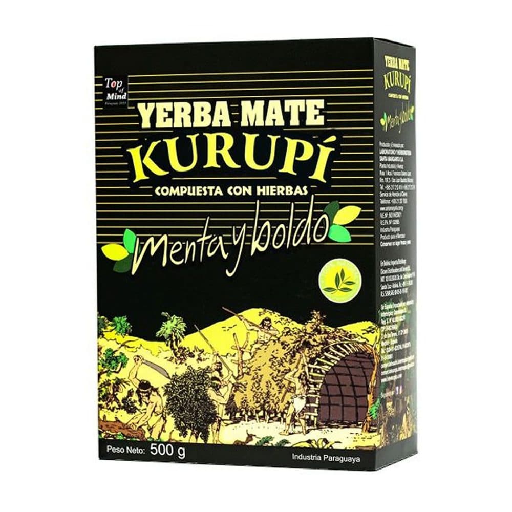 Yerba Mate Kurupi Menta Boldo