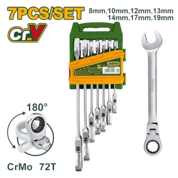 Ferr Chave Kit Comb Catraca Flex 7PCS