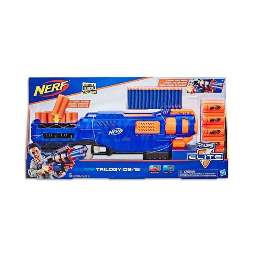 Pistola De Juguete Nerf Ds 15 Elite Trilogy