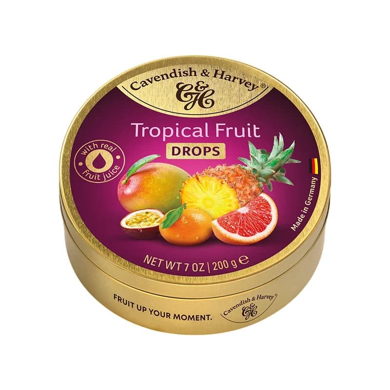Bala De Frutas Cavendish Harvey Tropical Fruit Drops Lata 200G
