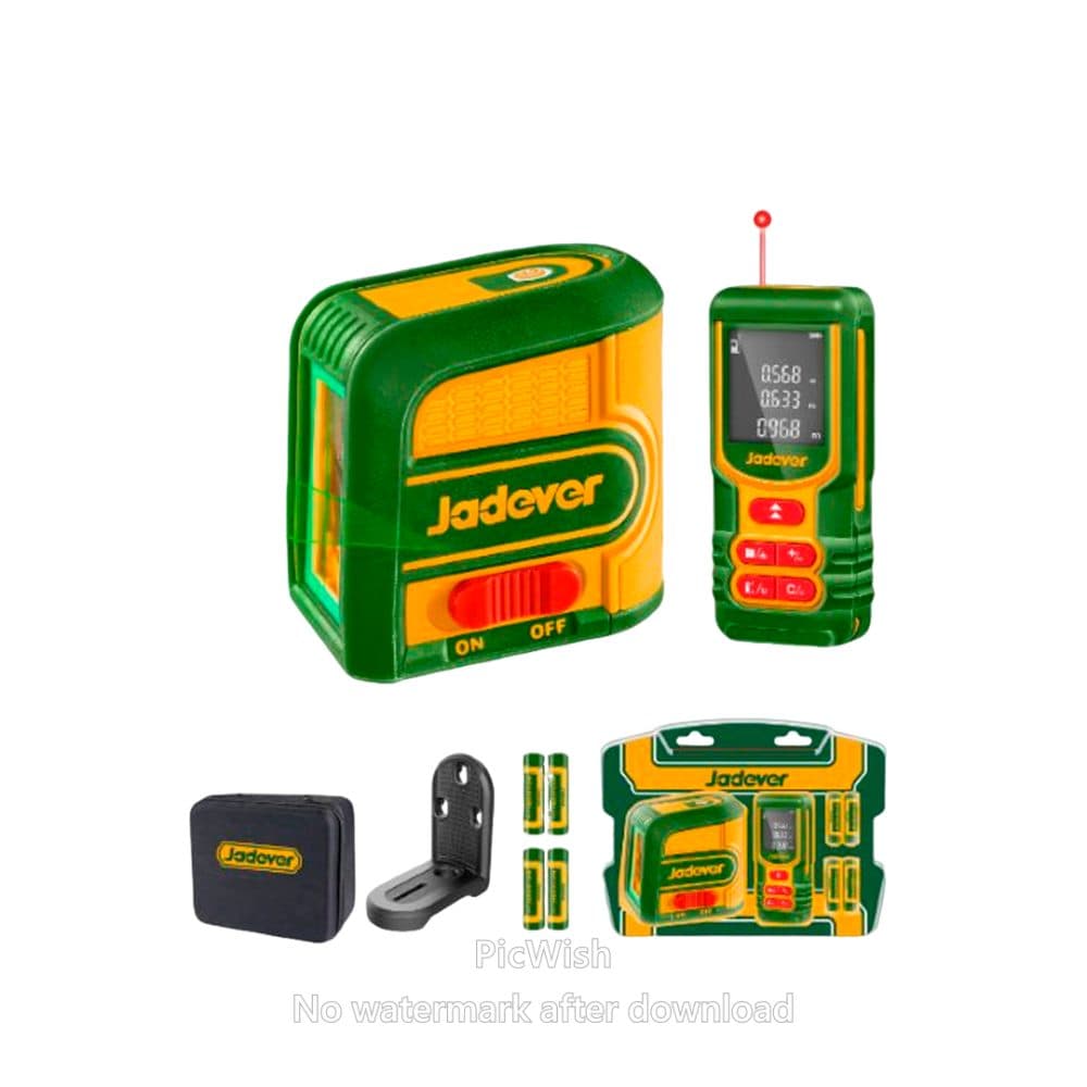 Kit Nivelador Laser 0 30M Trena Laser 60M Jadever 2PCS