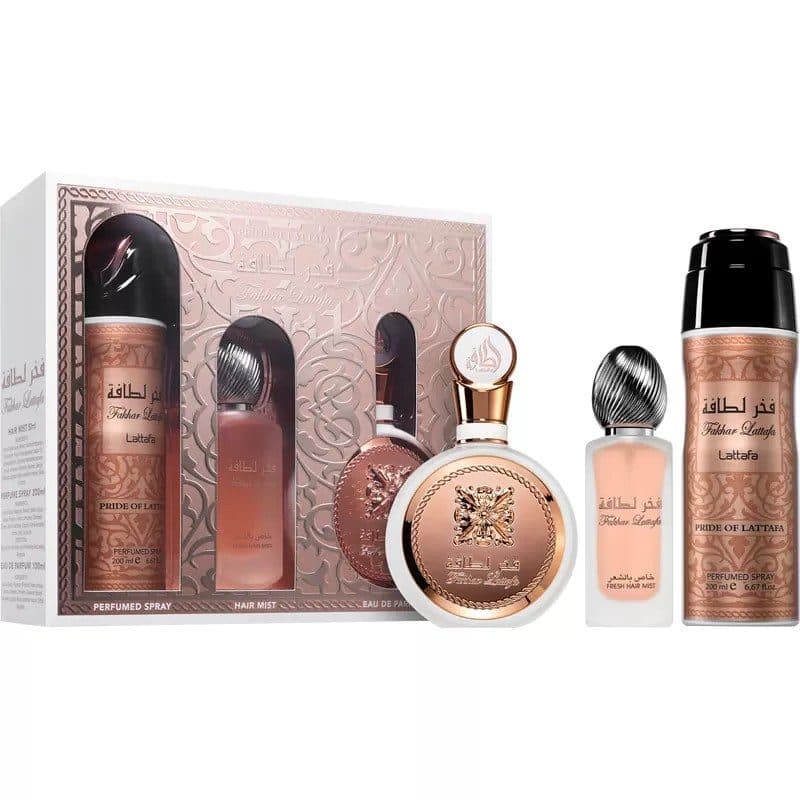 Lattafa Kit Fakhar Body Spray Hair 100ML