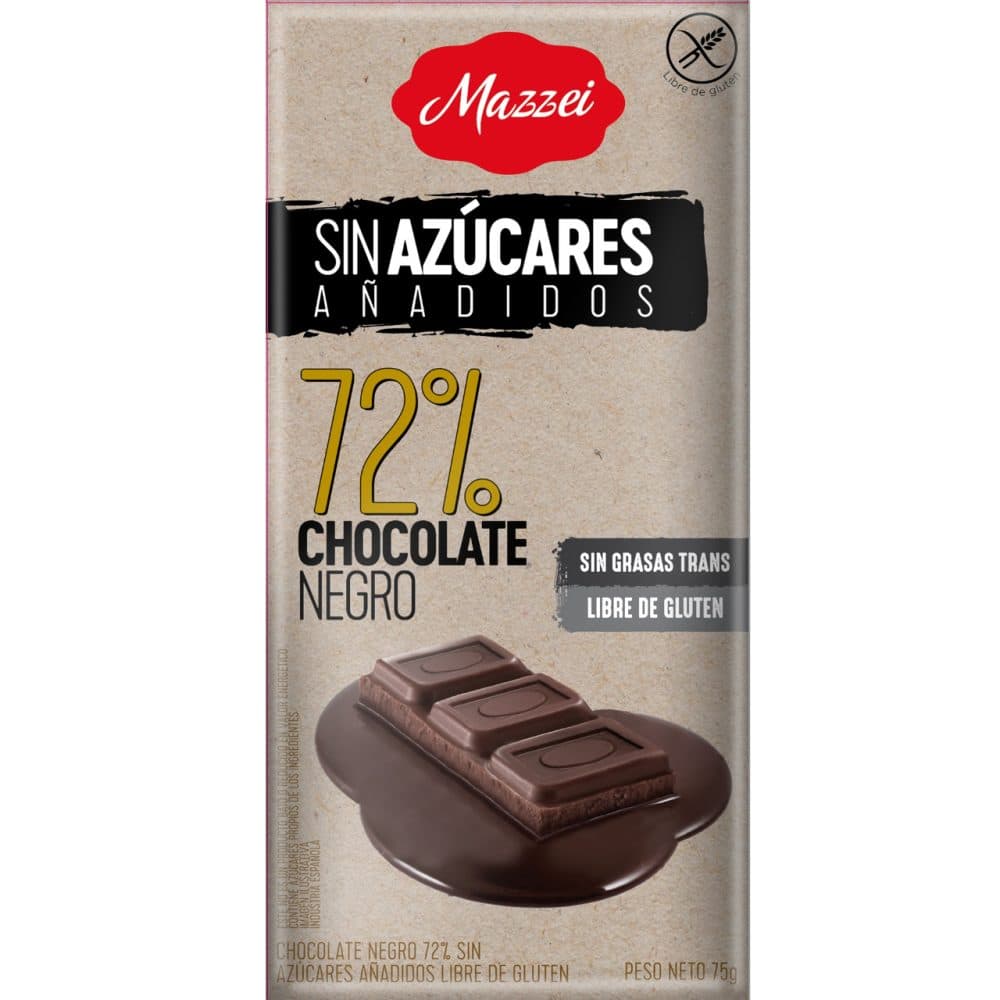 Chocolate Mazzei Sem Ucar 75G Barra