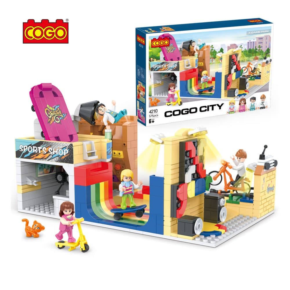 Bloques De Construccion Cogo Educativos Ensamblar City 575 Piezas