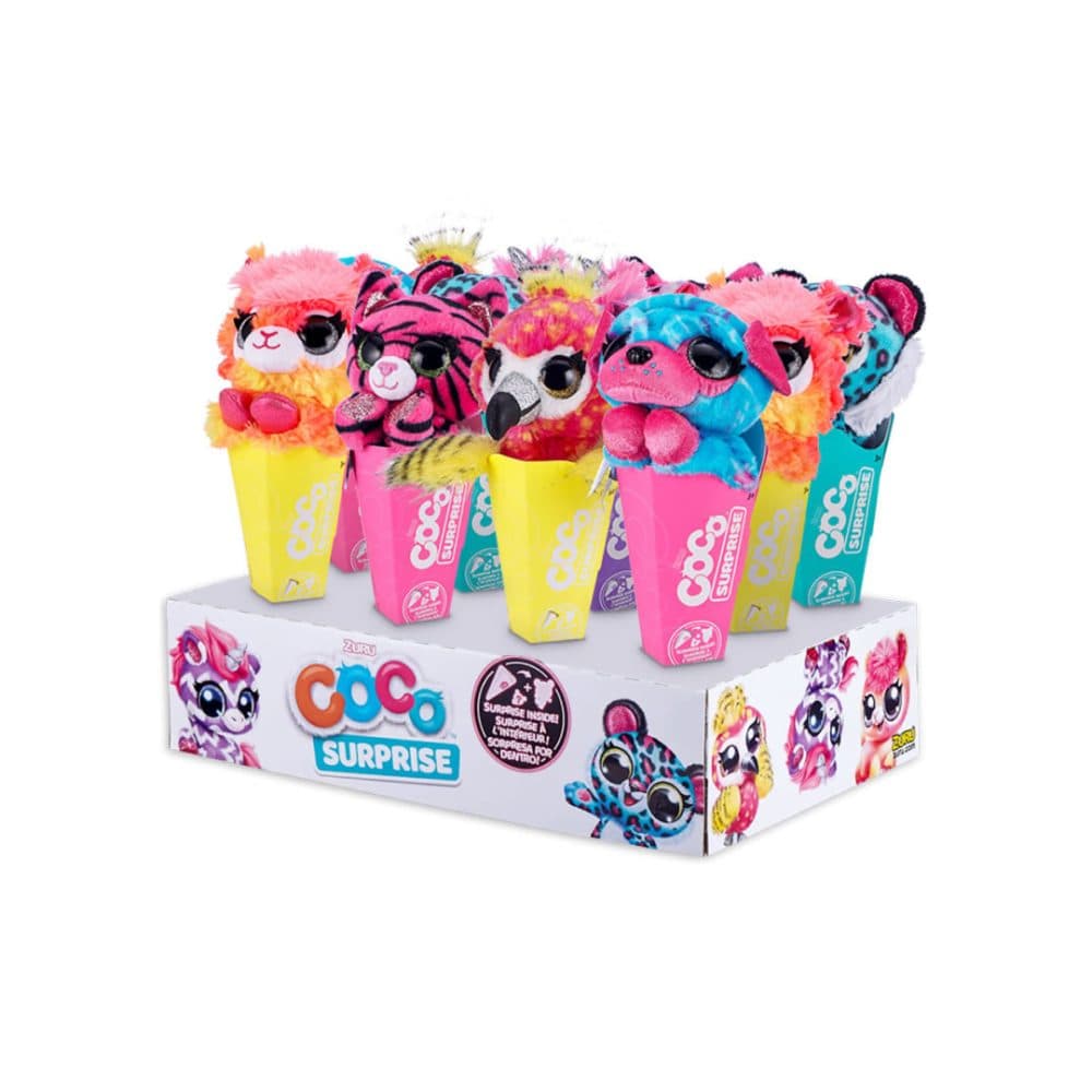 Conos De Coco Zuru Sorpresa Neon Peluche