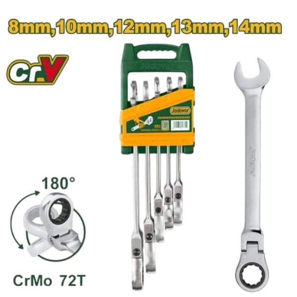 Ferr Chave Kit Comb Catraca Flex 5PCS