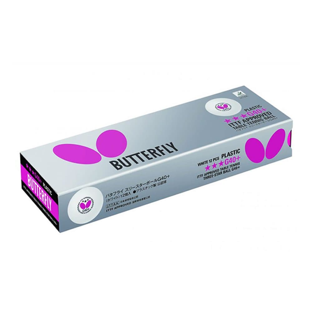 Pelotas De Tenis Butterfly De Mesa G40 3 Estrellas