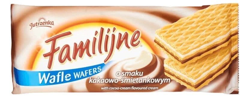 Biscoito Wafer Jutrzenka Familijne Kakaowo Smietankowym
