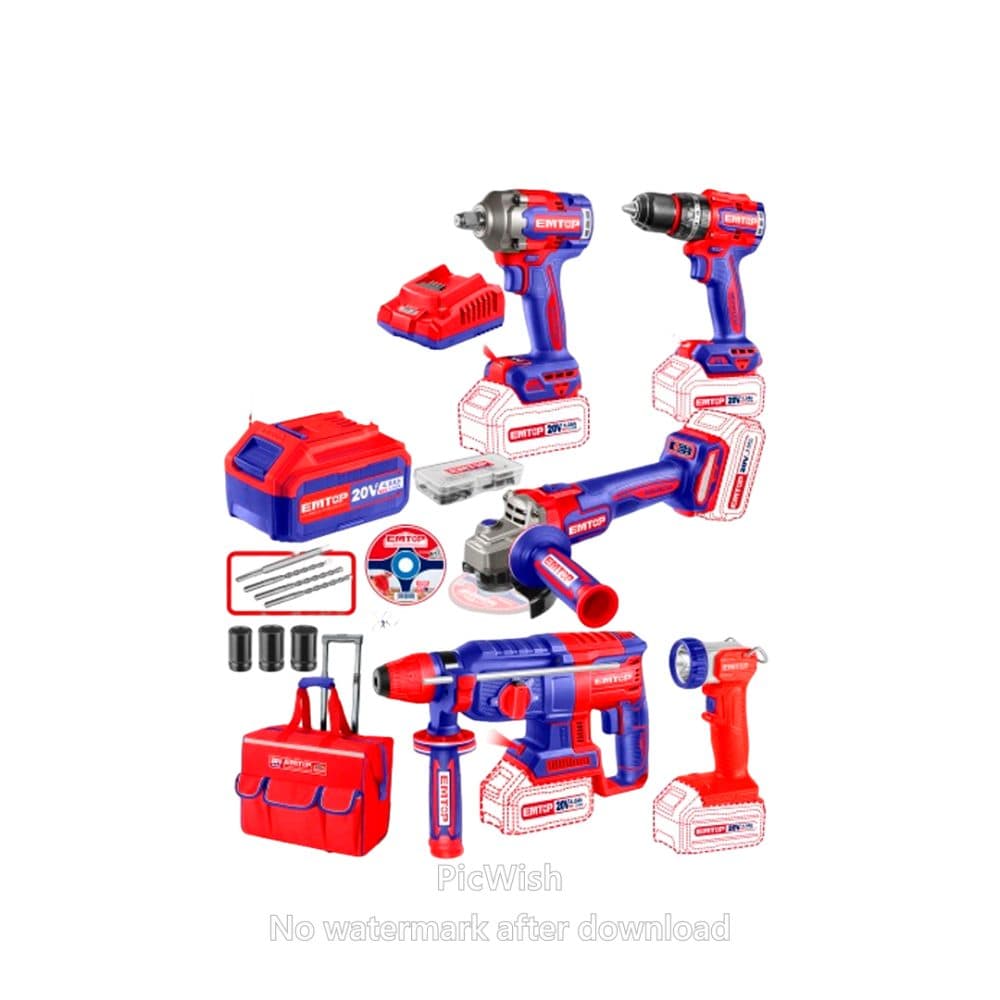 Kit Emtop Par Par Imp Martel Lixade Lantern 2 Bat