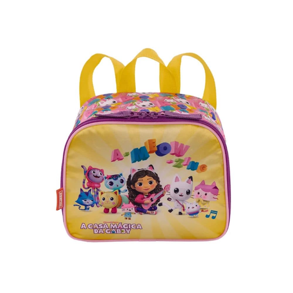 Mochila Pequena Sestini Gabby Plus Meow Mostaza