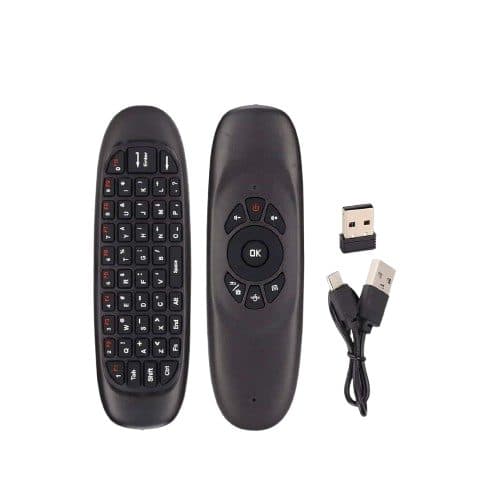 Controle Universal Air Mouse Keen 2 4G Teclado RGB