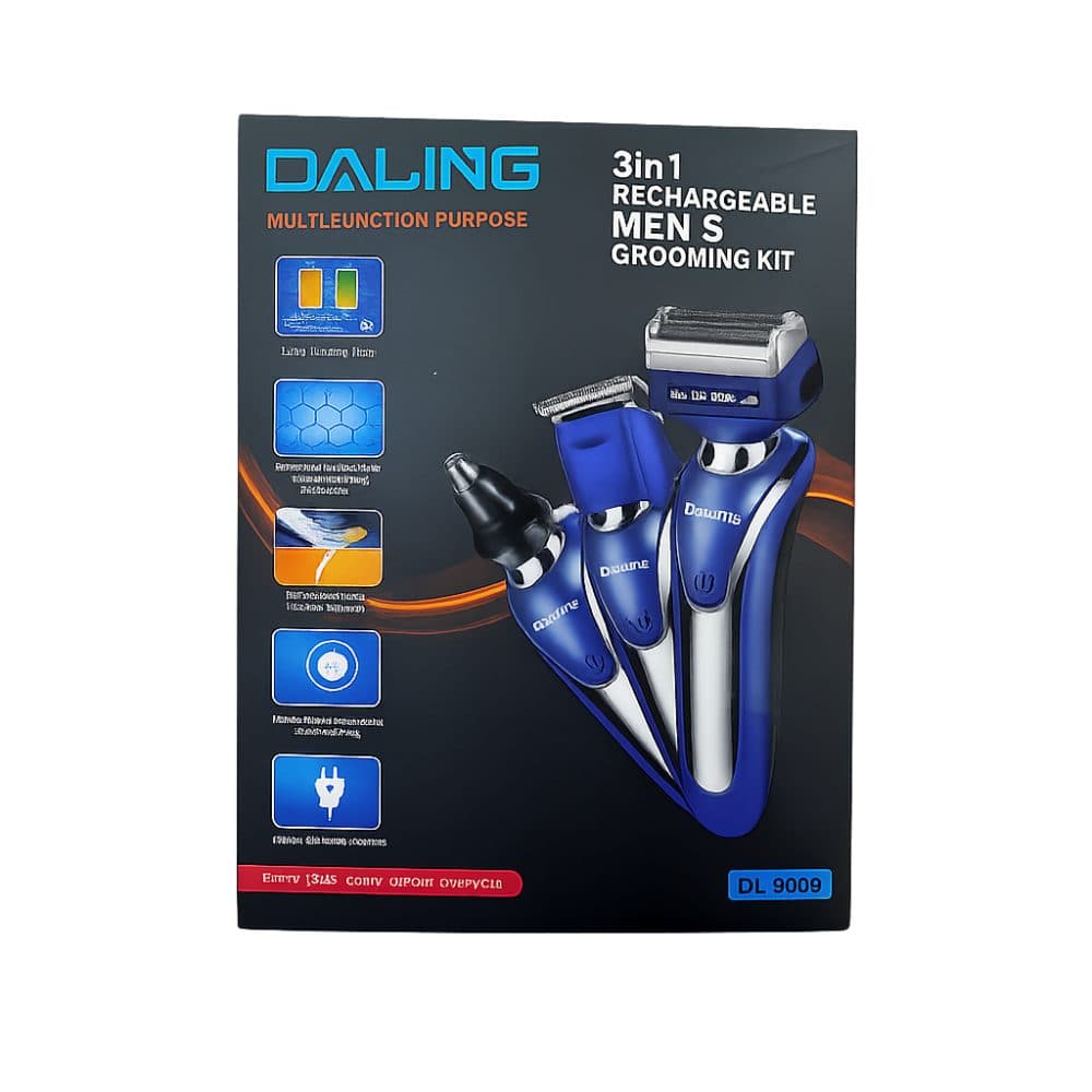 Barbeador Daling Preto Azul