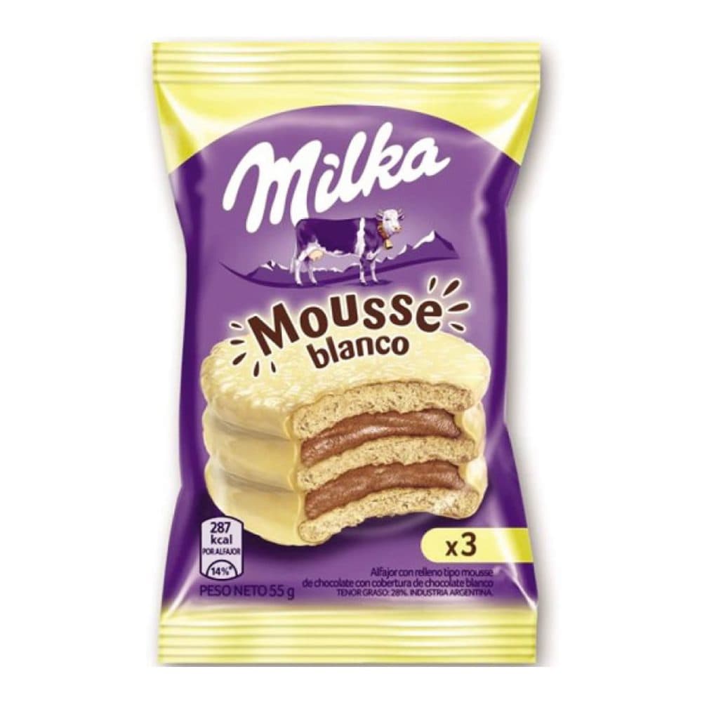 Alfajor Milka Triple Mousse Chocolate