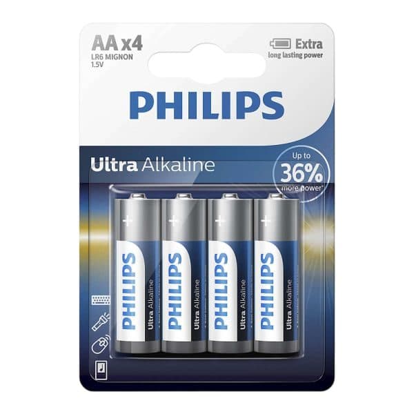 Philips Pilha Ultra Alkalina Aa 4P 1 5V