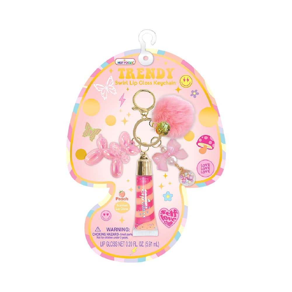 Gloss Labial Infantil Trendy Swirl Lip Gloss Keychain Hot Focus 147 Go