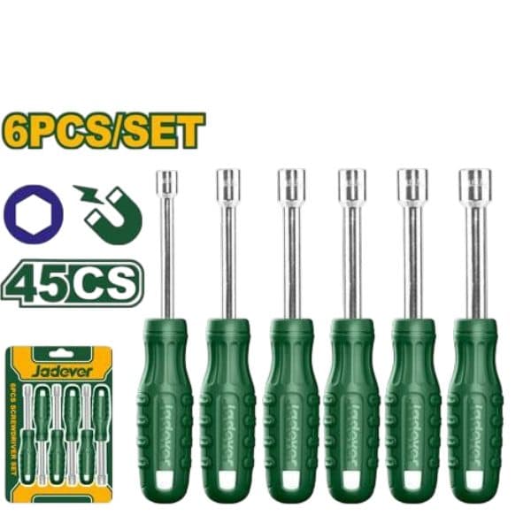 Ferr Chave Kit Jadever 6PCS Tuercas