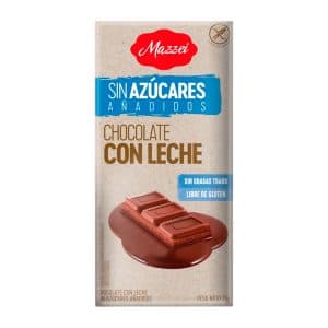 Chocolate Mazzei Leite Sem Ucar 75G Barra