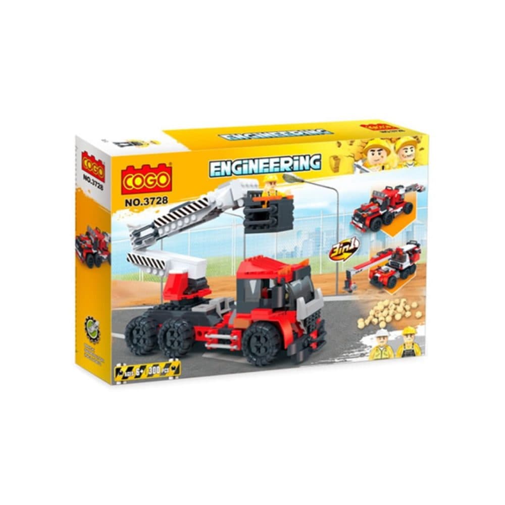 Bloques De Construccion Cogo Educativos Ensamblar Engineering 300 Piezas