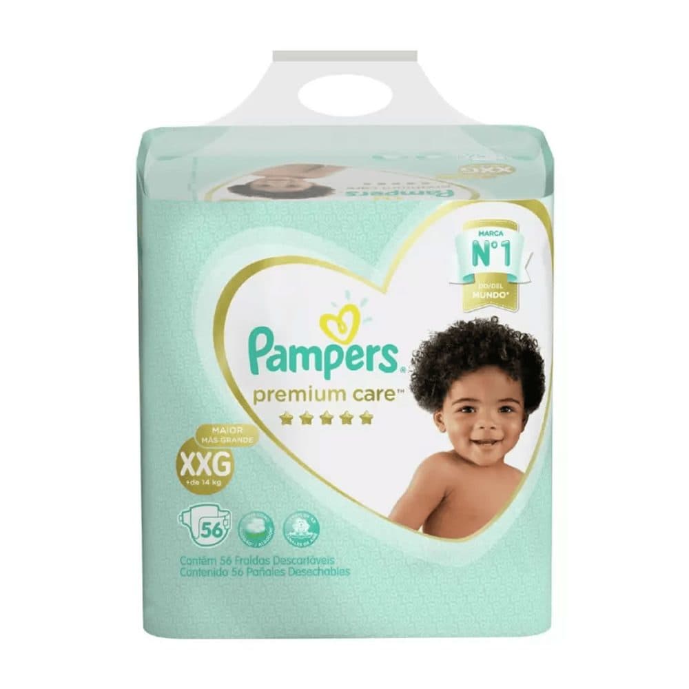 Panales Pampers Premium Care Xxg 56 Unidades