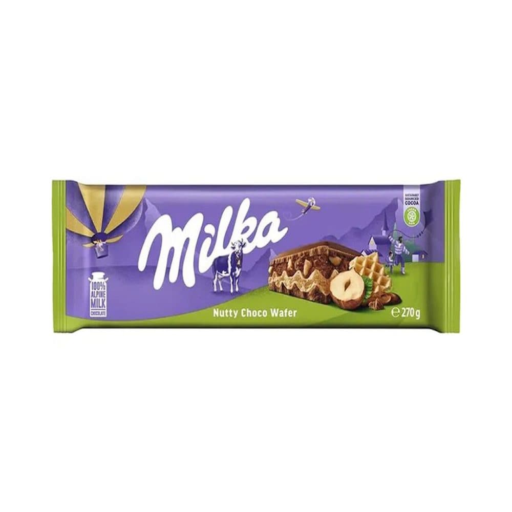 Barra De Chocolate Milka Nutty Choco Water
