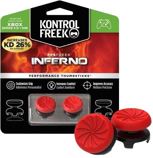 Microsoft Xbox Borracha Kontrolfreek Performance Grips Inferno