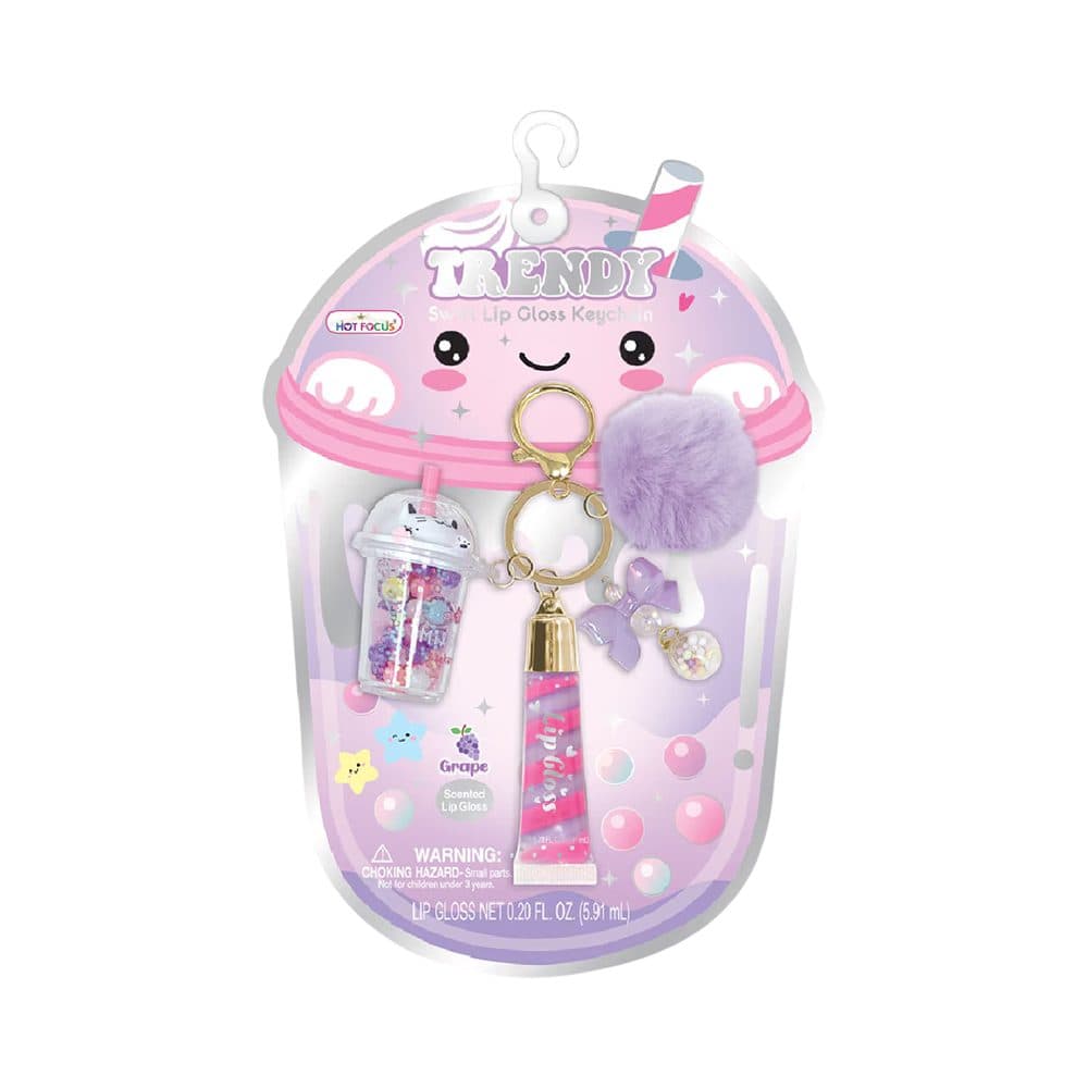 Gloss Labial Infantil Trendy Swirl Lip Gloss Keychain Hot Focus 147 Go